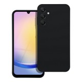 OEM Samsung Galaxy A26 5G szilikon tok, hátlaptok, telefon tok, velúr belsővel, matt, fekete, Silicone