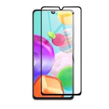 OEM Samsung Galaxy A31 üvegfólia, tempered glass, előlapi, 9D, edzett, hajlított, fekete kerettel