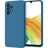OEM Samsung Galaxy A32 4G szilikon tok, telefon tok, hátlaptok, matt, kék, Matt case