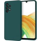 OEM Samsung Galaxy A32 4G szilikon tok, telefon tok, hátlaptok, matt, zöld, Matt case