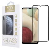 OEM Samsung Galaxy A32 4G üvegfólia, tempered glass, előlapi, 10D, edzett, hajlított, fekete kerettel