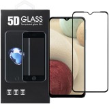 OEM Samsung Galaxy A32 5G / M32 5G üvegfólia, tempered glass, előlapi, 5D, edzett, hajlított, fekete kerettel