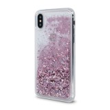 OEM Samsung Galaxy A33 5G szilikon tok, hátlaptok, csillámos, folyékony, rózsaszín, Liquid Sparkle