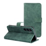 OEM Samsung Galaxy A35 5G könyvtok, fliptok, telefon tok, bankkártyatartós, mágneszáras, zöld, Tender Book