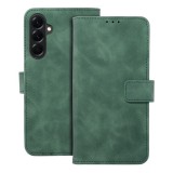 OEM Samsung Galaxy A36 5G könyvtok, fliptok, telefon tok, bankkártyatartós, mágneszáras, zöld, Tender Book