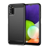 OEM Samsung Galaxy A41 szilikon tok, hátlaptok, telefon tok, karbon mintás, fekete, Carbon case