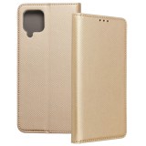 OEM Samsung Galaxy A42 5G könyvtok, fliptok, telefon tok, mágneszáras, bankkártyatartós, arany