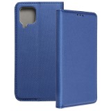 OEM Samsung Galaxy A42 5G könyvtok, fliptok, telefon tok, mágneszáras, bankkártyatartós, sötétkék