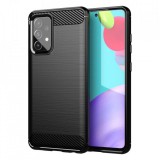 OEM Samsung Galaxy A53 5G szilikon tok, hátlaptok, telefon tok, karbon mintás, fekete, Carbon case