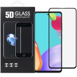 OEM Samsung Galaxy A53 5G üvegfólia, tempered glass, előlapi, 5D, edzett, hajlított, fekete kerettel