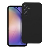 OEM Samsung Galaxy A54 5G szilikon tok, hátlaptok, telefon tok, velúr belsővel, matt, fekete, Silicon