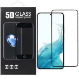 OEM Samsung Galaxy A54 5G üvegfólia, tempered glass, előlapi, 5D, edzett, hajlított, fekete kerettel