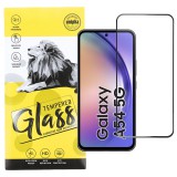 OEM Samsung Galaxy A54 5G üvegfólia, tempered glass, előlapi, 9D, edzett, hajlított, fekete kerettel