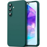 OEM Samsung Galaxy A55 5G szilikon tok, telefon tok, hátlaptok, matt, zöld, Matt case