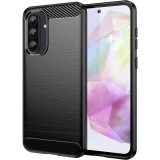 OEM Samsung Galaxy A56 5G szilikon tok, hátlaptok, telefon tok, karbon mintás, fekete, Carbon case