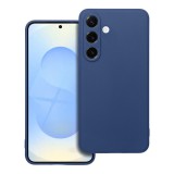 OEM Samsung Galaxy A56 5G szilikon tok, hátlaptok, telefon tok, velúr belsővel, matt, kék, Silicone