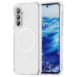 OEM Samsung Galaxy A57 5G Clear MagSafe szilikon tok – 2 mm vastag, átlátszó hátlaptok, kamera védelemmel