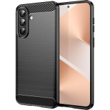 OEM Samsung Galaxy A57 5G szilikon tok, hátlaptok, telefon tok, karbon mintás, fekete, Carbon case