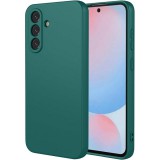 OEM Samsung Galaxy A57 5G szilikon tok, telefon tok, hátlaptok, matt, zöld, Matt case