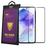 OEM Samsung Galaxy A57 5G üvegfólia – 9H edzett, teljes képernyős, fekete keretes, OG Premium