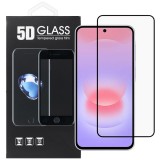 OEM Samsung Galaxy A57 5G üvegfólia – teljes képernyős, edzett, fekete keretes 5D tempered glass