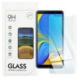 OEM Samsung Galaxy A7 2018 üvegfólia, tempered glass, előlapi, edzett, 9H, 0.3mm