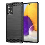 OEM Samsung Galaxy A73 5G szilikon tok, hátlaptok, telefon tok, karbon mintás, fekete, Simple Carbon