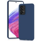 OEM Samsung Galaxy A73 5G szilikon tok, hátlaptok, telefon tok, matt, sötétkék