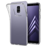 OEM Samsung Galaxy A8 2018 szilikon tok, hátlaptok, telefon tok, vékony, átlátszó, 0.5mm