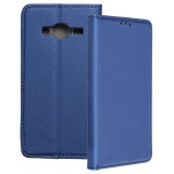 OEM Samsung Galaxy J3 2016 könyvtok, fliptok, telefon tok, bankkártyatartós, mágneszáras, sötétkék, Smart Case book