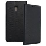 OEM Samsung Galaxy J3 2017 könyvtok, fliptok, telefon tok, bankkártyatartós, mágneszáras, fekete, Smart Case book