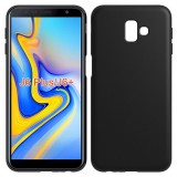 OEM Samsung Galaxy J6 Plus szilikon tok, hátlaptok, telefon tok, beépített fémlappal, fekete