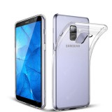 OEM Samsung Galaxy J6 szilikon tok, hátlaptok, telefon tok, vékony, átlátszó, 1mm