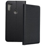 OEM Samsung Galaxy M11 könyvtok, fliptok, telefon tok, bankkártyatartós, mágneszáras, fekete, Smart Case book