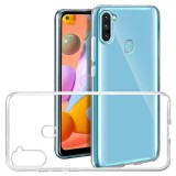 OEM Samsung Galaxy M11 szilikon tok, hátlaptok, telefon tok, vékony, átlátszó, 0.5mm