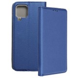 OEM Samsung Galaxy M22 könyvtok, fliptok, telefon tok, bankkártyatartós, mágneszáras, sötétkék, Smart Case book