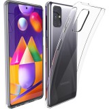 OEM Samsung Galaxy M31s szilikon tok, hátlaptok, telefon tok, vékony, átlátszó, 1mm
