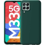 OEM Samsung Galaxy M33 5G szilikon tok, hátlaptok, telefon tok, matt, zöld
