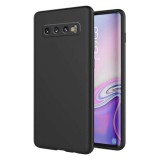 OEM Samsung Galaxy S10 Plus szilikon tok, hátlaptok, telefon tok, matt, fekete
