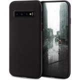 OEM Samsung Galaxy S10 szilikon tok, hátlaptok, telefon tok, matt, fekete