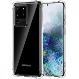 OEM Samsung Galaxy S20 Ultra 5G szilikon tok, hátlaptok, telefon tok, erősített sarkokkal, átlátszó, Anti Shock, 0.5mm