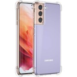 OEM Samsung Galaxy S21 5G szilikon tok, hátlaptok, telefon tok, erősített sarkokkal, átlátszó, Anti Shock, 1.5mm