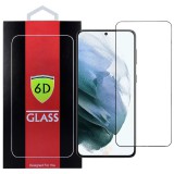 OEM Samsung Galaxy S21 5G üvegfólia, tempered glass, előlapi, 6D, edzett, hajlított, fekete kerettel