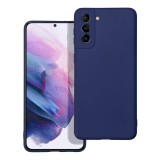 OEM Samsung Galaxy S21 FE 5G szilikon tok, hátlaptok, telefon tok, matt, sötétkék, Soft