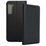 OEM Samsung Galaxy S21 Plus 5G (S21+ 5G) könyvtok, fliptok, telefon tok, bankkártyatartós, mágneszáras, fekete, Smart Case book