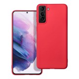 OEM Samsung Galaxy S21 Plus 5G (S21+ 5G) szilikon tok, hátlaptok, telefon tok, matt, piros, Soft