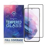 OEM Samsung Galaxy S21 Plus 5G (S21+ 5G) üvegfólia, tempered glass, előlapi, 5D, edzett, hajlított, fekete kerettel