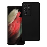 OEM Samsung Galaxy S21 Ultra 5G szilikon tok, hátlaptok, telefon tok, matt, fekete