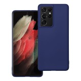 OEM Samsung Galaxy S21 Ultra 5G szilikon tok, hátlaptok, telefon tok, matt, sötétkék, Soft