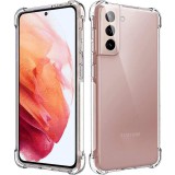 OEM Samsung Galaxy S22 Plus 5G (S22+ 5G) szilikon tok, hátlaptok, telefon tok, erősített sarkokkal, átlátszó, Anti Shock, 1.5mm